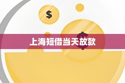 上海短借当天放款 上海短借当天放款